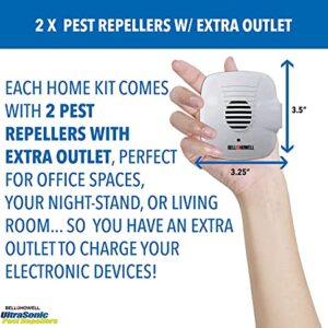Bell and Howell Ultrasonic Pest Repeller Home Kit (Pack of 6), Ultrasonic Pest Repeller, Pest Repellent for Home, Bedroom, Office, Kitchen, Warehouse, Hotel, Safe for Human and Pet