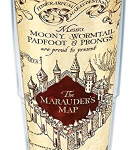 Tervis Harry Potter The Marauder's Map Made in USA Double Walled Insulated Tumbler Travel Cup Keeps Drinks Cold & Hot, 24oz, Classic