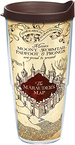 Tervis Harry Potter The Marauder's Map Made in USA Double Walled Insulated Tumbler Travel Cup Keeps Drinks Cold & Hot, 24oz, Classic