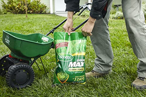 Scotts Green Max Lawn Food, Lawn Fertilizer Plus Iron Supplement for Greener Grass, 5,000 sq. ft., 16.67 lbs.