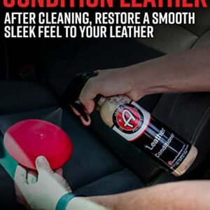 Adam’s Leather Care Kit - Leather Cleaner & Leather Conditioner Car Cleaning Supplies | UV Protection for Interior Accessories Steering Wheel Seat Dash Vinyl Shoe Polish Jacket | Safe Auto Chemical