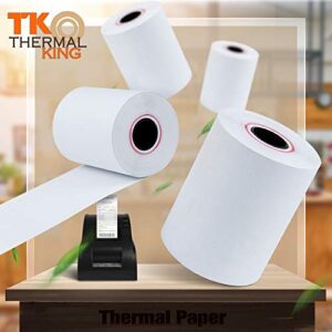 TK Thermal King, 2-1/4" x 85' Thermal Paper Cash Register POS Receipt Paper (50 rolls/Case x 1)