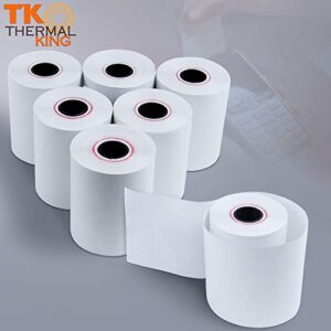 TK Thermal King, 2-1/4" x 85' Thermal Paper Cash Register POS Receipt Paper (50 rolls/Case x 1)