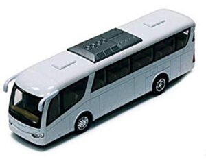 kinsmart coach bus, white 7" die cast model toy car