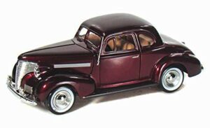 1939 chevy coupe, burgundy - motormax 73247 -1/24 scale diecast model toy car for unisex children