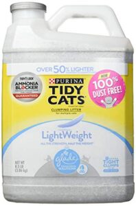 tidy cats lightweight glade clear springs low dust clumping multi cat litter, 8.5 lbs.