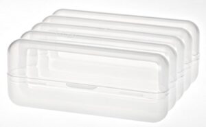miles kimball hot dog keeper container, one size fits all, clear