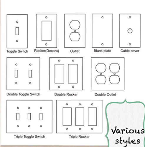 Green Owl Light Switch Cover Various Sizes Offered