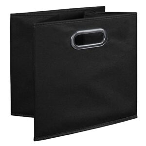 Niche Set of 6 Cubo Foldable Fabric Bins- Black