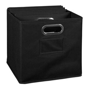 Niche Set of 6 Cubo Foldable Fabric Bins- Black