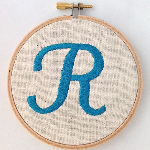 Nursery Alphabet - Embroidered Letter in Hoop