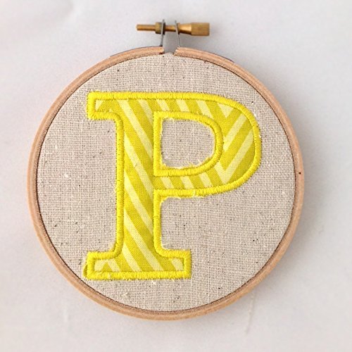 Applique Alphabet Letter in Hoop - Choose your Pattern -