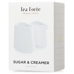 Tea Forte Porcelain Mini Sugar and Creamer Set