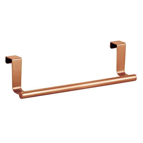 iDesign 29540 Forma Metal Over the Cabinet Dish and Hand Towel Bar Holder for Kitchen, Bathroom, 2.5" x 9.25" x 2.5", Copper