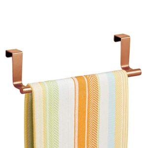 iDesign 29540 Forma Metal Over the Cabinet Dish and Hand Towel Bar Holder for Kitchen, Bathroom, 2.5" x 9.25" x 2.5", Copper