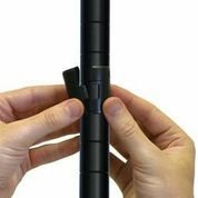 Omega 4 Pack of 74 High Black Poles