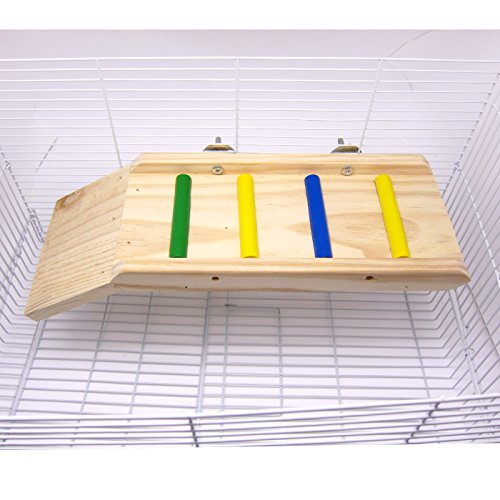 Alfie Pet - John Wood Ladder Platform for Mouse, Chinchilla, Rat, Gerbil and Dwarf Hamster