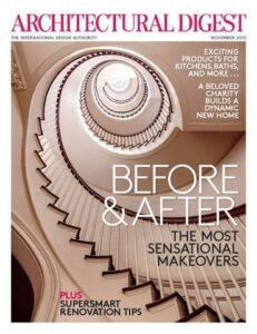 architectural digest magazine (november, 2015)