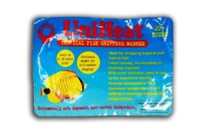 uniheat shipping warmer 20+ hours, 8 pack >plus!< 1-10"x18" shipping bag, 20+ hour warmth to ship live coral, sm. pets, fish, insects, reptiles, etc.