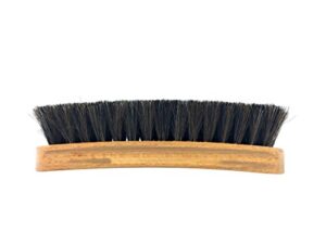 bickmore shoe & boot shine brush - 100% horsehair - cleaning brush great for waxing, polishing, buffing finished leather