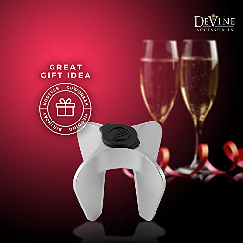 DeVine - Champagne Bottle Opener - Sparkling Wine Cork Remover – Easy Ergonomic Twist Design - Solid and Durable Stainless Steel Construction – by DeVine (1)