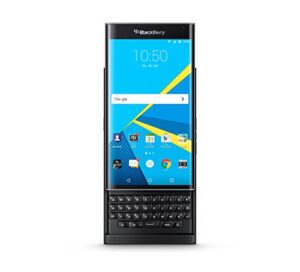 blackberry priv factory unlocked gsm android os security phone with slide-out physical keyboard and 18mp camera - international version (black)