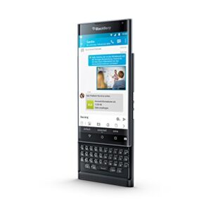 Blackberry PRIV Factory Unlocked GSM Android OS Security Phone with Slide-out Physical Keyboard and 18MP Camera - International Version (Black)