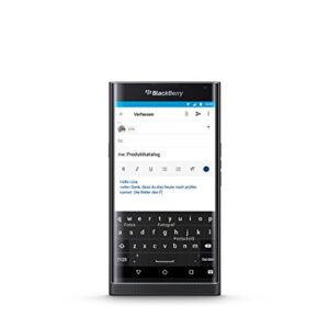 Blackberry PRIV Factory Unlocked GSM Android OS Security Phone with Slide-out Physical Keyboard and 18MP Camera - International Version (Black)