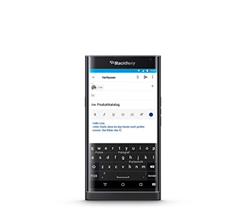 Blackberry PRIV Factory Unlocked GSM Android OS Security Phone with Slide-out Physical Keyboard and 18MP Camera - International Version (Black)