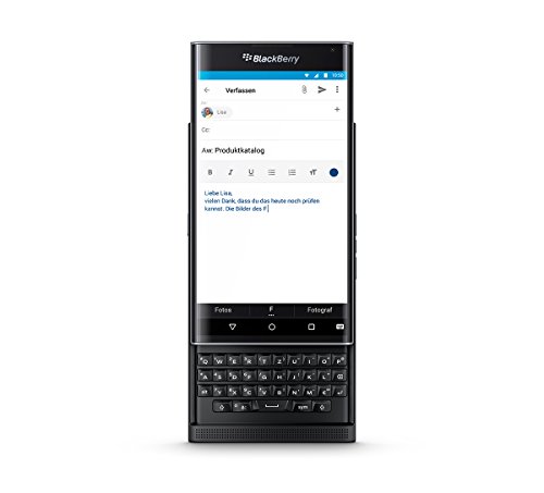 Blackberry PRIV Factory Unlocked GSM Android OS Security Phone with Slide-out Physical Keyboard and 18MP Camera - International Version (Black)