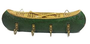 canoe decorative key hooks / key rack / wall plaque (green)