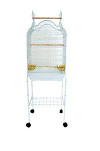 yml 5/8" bar spacing small parrot cage, 18 x 14, white