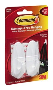 command strips 17081 medium designer hooks with command™ adhesive