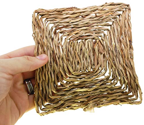 Bonka Bird Toys 1295 Seagrass Mat Square 6 Inch Foraging Bird Toy Parrot cage Toys Cages Craft Part Rabbit Part