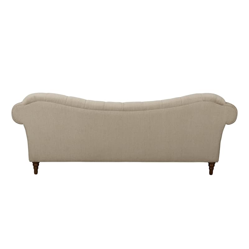 Homelegance St. 92" Claire Fabric Chesterfield Sofa, Almond Brown