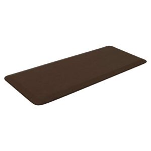 NewLife by GelPro Anti-Fatigue Designer Comfort Kitchen Floor Mat, 20x48”, Grasscloth Java Stain Resistant Surface with 3/4” Thick Ergo-foam Core for Health and Wellness