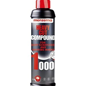 Menzerna Heavy Cut Compound 1000 8 fl oz - Car polish for the speedy removal of deep scratches using foam polishing pads