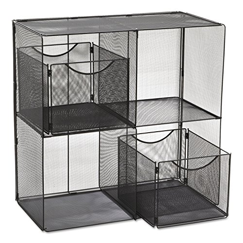 Safco 2172Bl Onyx Mesh Cube 28 1/2W X 14 1/2D X 28 1/2H Black