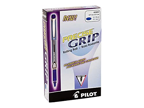 Pilot Precise Grip Extra-fine Rollerball Pens PIL28802DZ- 12 Pack