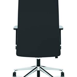 HON Define Executive Leather Chair - High-Back Office Chair for Computer Desk, Black (HVL108)