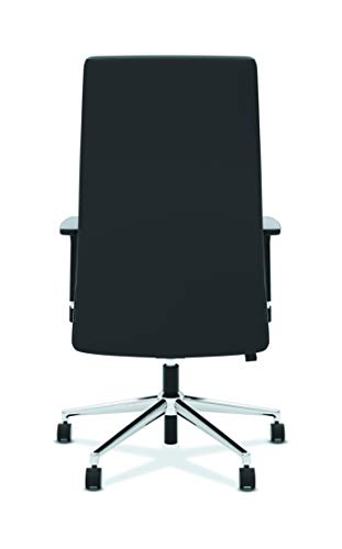 HON Define Executive Leather Chair - High-Back Office Chair for Computer Desk, Black (HVL108)