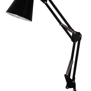 Catalina 18794-001 Traditional Adjustable Metal Architect Desk Table Lamp, 22", Classic Black
