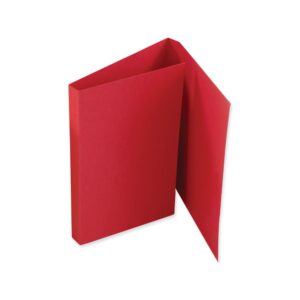 pdc healthcare f3br file folder double fold for prescriptions cardboard, 5-1/2" x 13" red (pack of 100)