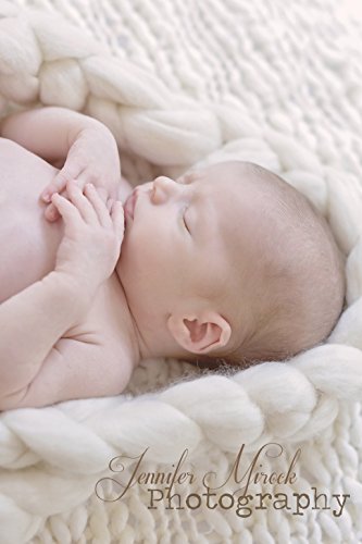 Long Merino Wool Braids, Newborn Photography Photo Prop