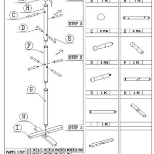 Frenchi Home Furnishing Freestanding Kid's Coat Rack