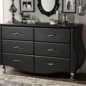 Baxton Studio BBT2039-Black-Dresser Dressers, Medium, Black