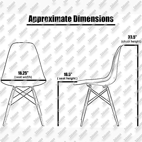 2xhome Modern Contemporary Plastic Dining Chairs Armless with Back Black Wooden Wood Legs, Orange, Set of 4
