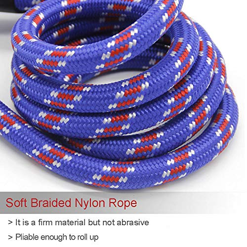 Dog Rope Leash, 5 FT Pet Slip Lead, Dog Training Leash, Standard Adjustable Pet Nylon Leash for Small Medium Dogs 10-80 lb Walking(Blue)