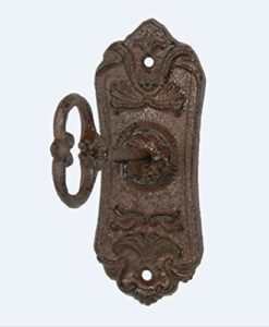 upper deck ux1005 skeleton key cast iron coat wall hook and key rack