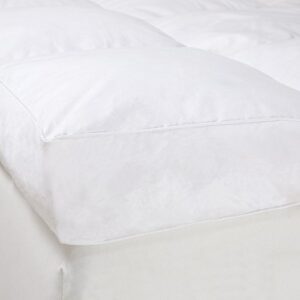 Bluestone Down & Duck Feather 4" Gusset Topper - King , White